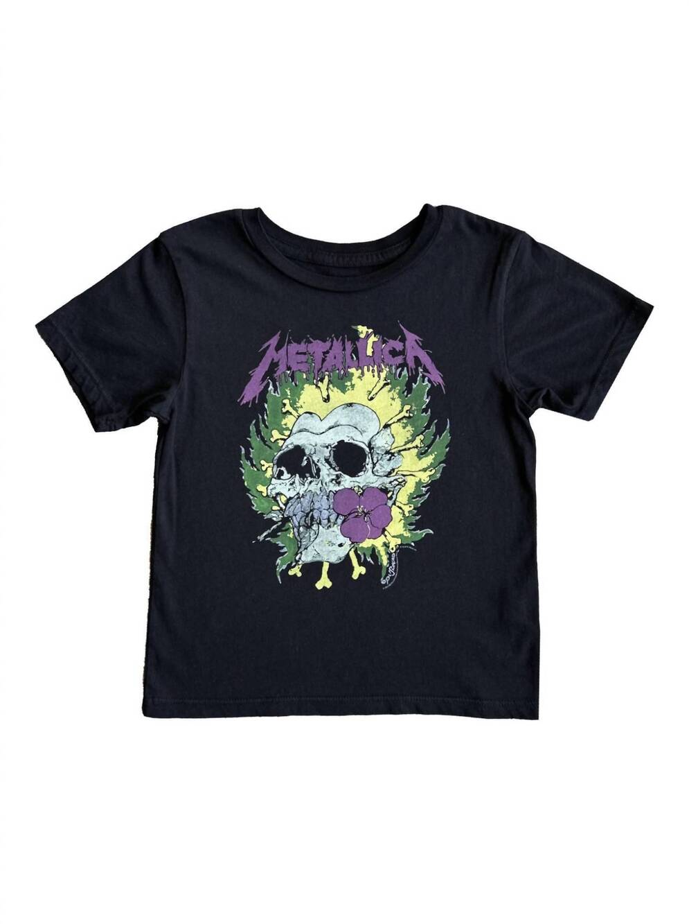 NEW ROWDY SPROUT boy's metallica tee in black
